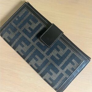 Fendi Zucca Canvas Logo BiFold Wallet